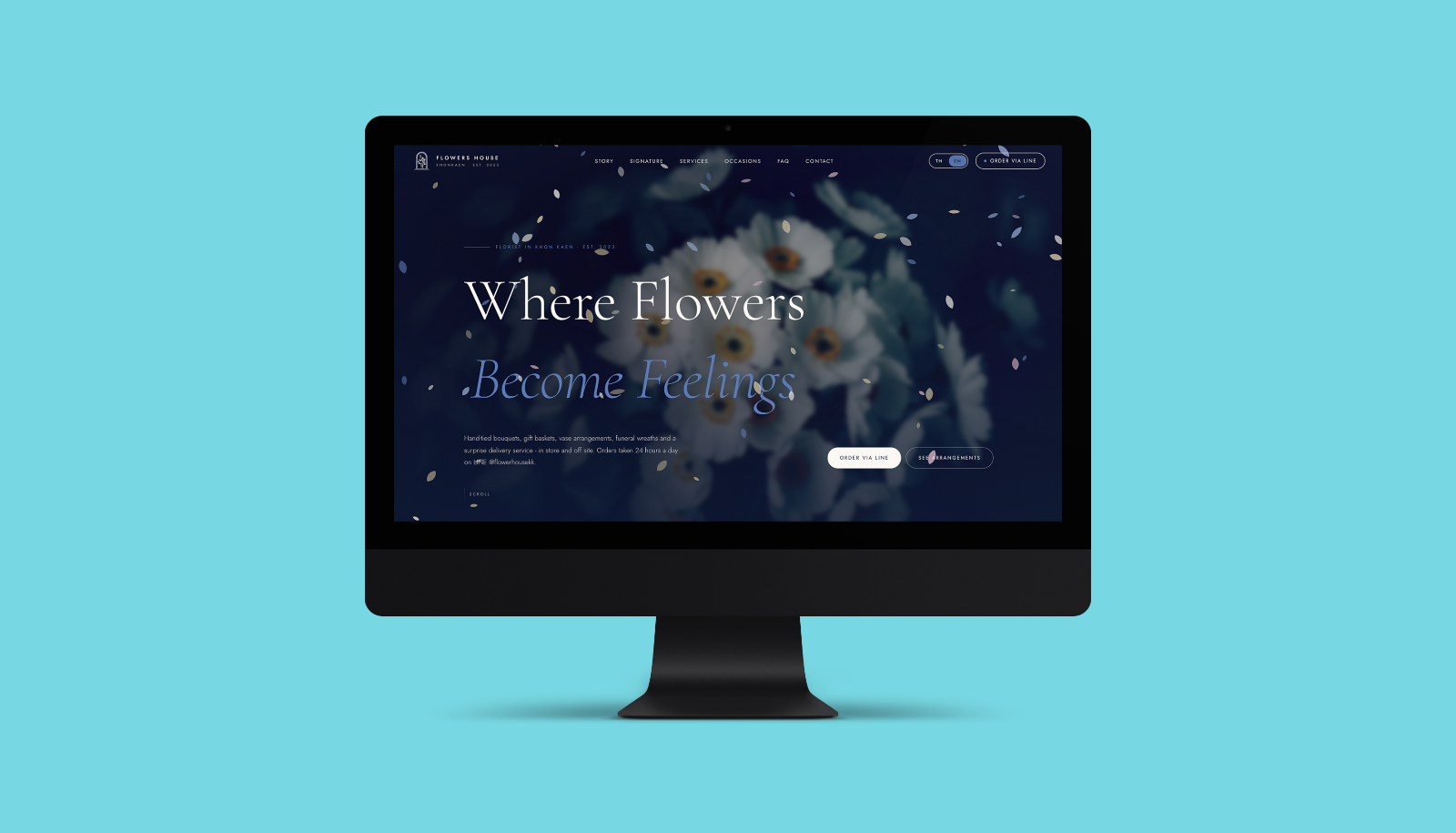 Flowers House website